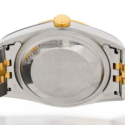Rolex Stainless Steel 18K Yellow Gold Diamond 36mm Oyster Perpetual Datejust Watch Champagne Jubilee 16233 4 of 4