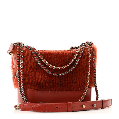 Chanel Shearling Small Gabrielle Hobo Red 3 of 11