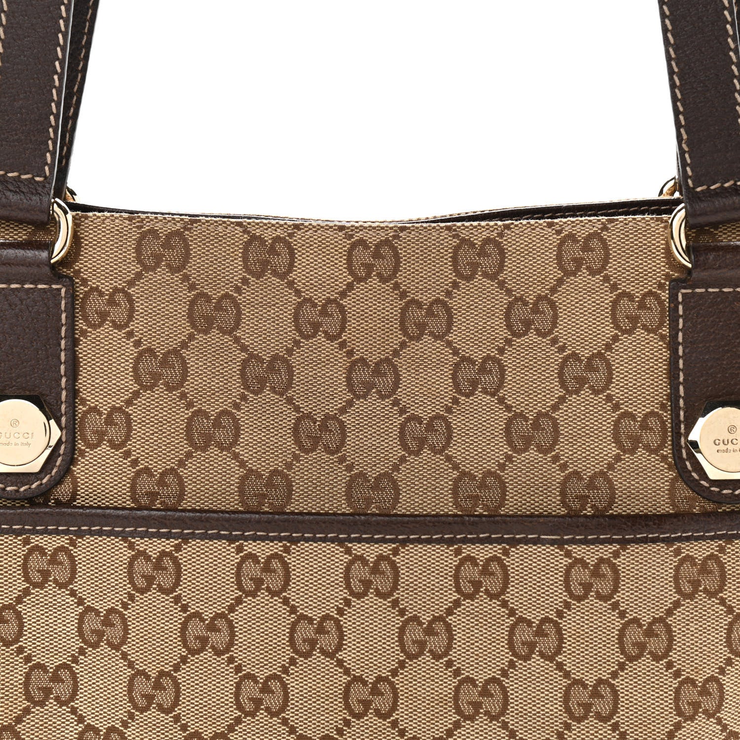 Gucci Monogram Medium Charmy Shoulder Bag Brown 8 of 10