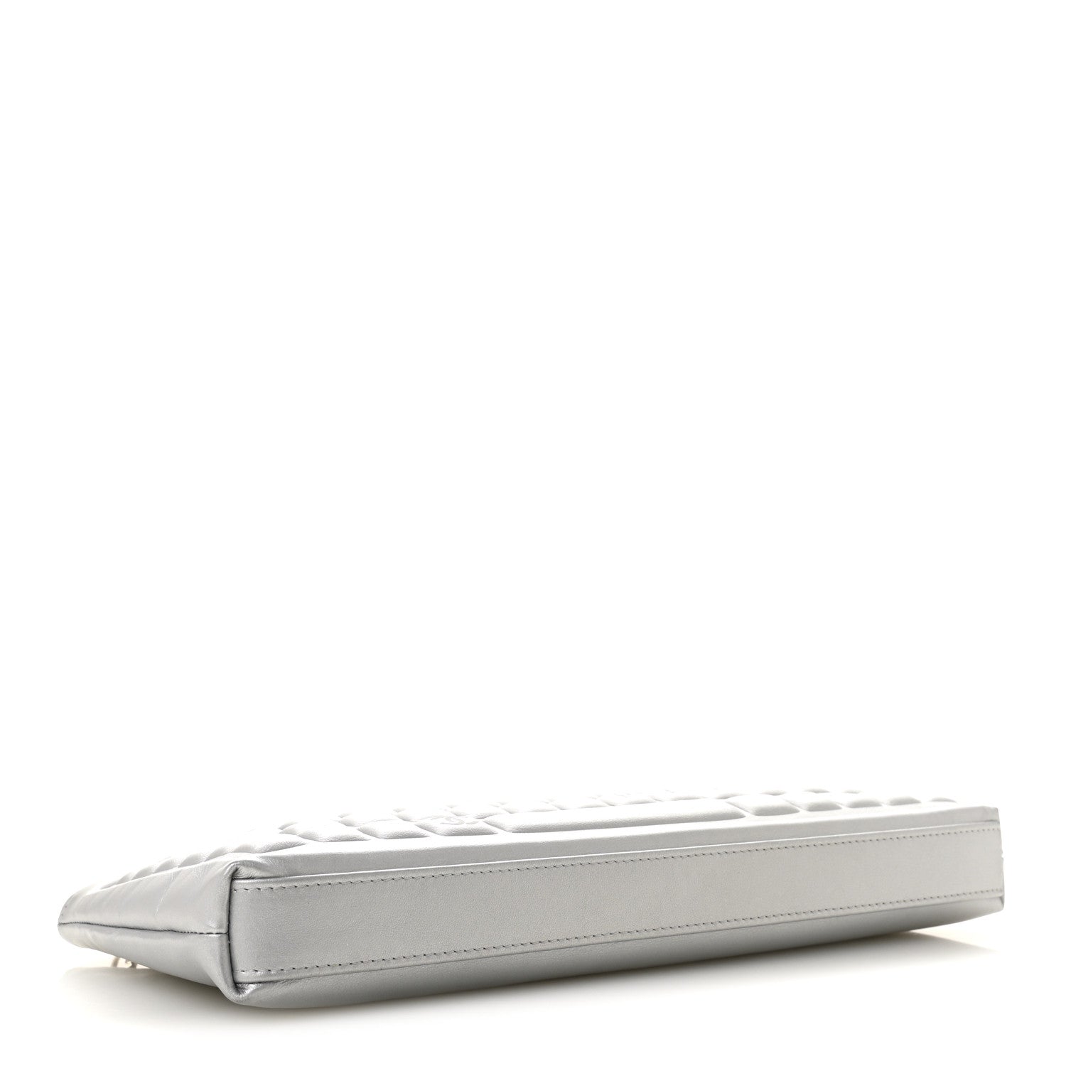 Chanel Metallic Calfskin Keyboard Pouch Silver 1825747 – FASHIONPHILE