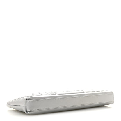 Chanel Metallic Calfskin Keyboard Pouch Silver 4 of 10