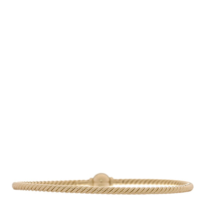 David Yurman 18K Yellow Gold 7mm Solari Station Bracelet 2 of 5