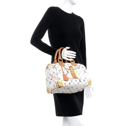 Louis Vuitton Monogram Multicolor Speedy 30 White 2 of 18