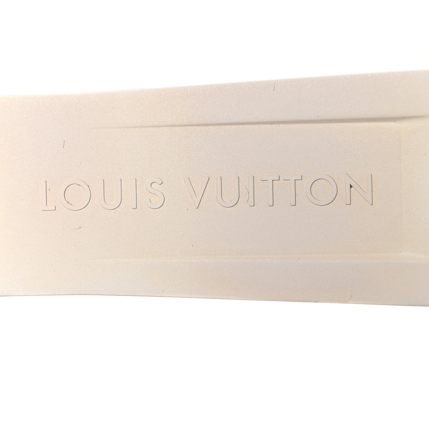 Rubber Monogram Tambour Watch Strap White