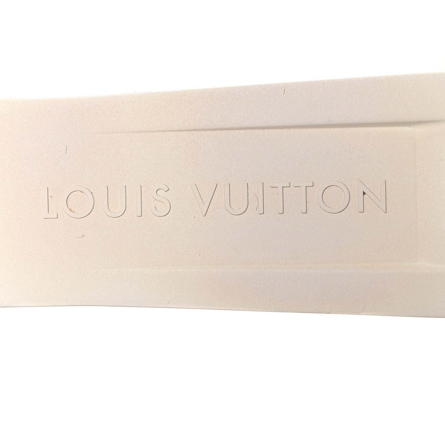 Louis Vuitton Rubber Monogram Tambour Watch Strap White 3 of 4