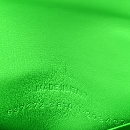 Balenciaga Shiny Calfskin Crocodile Embossed Hourglass Top Handle Bag Mini Fluo Green 6 of 13