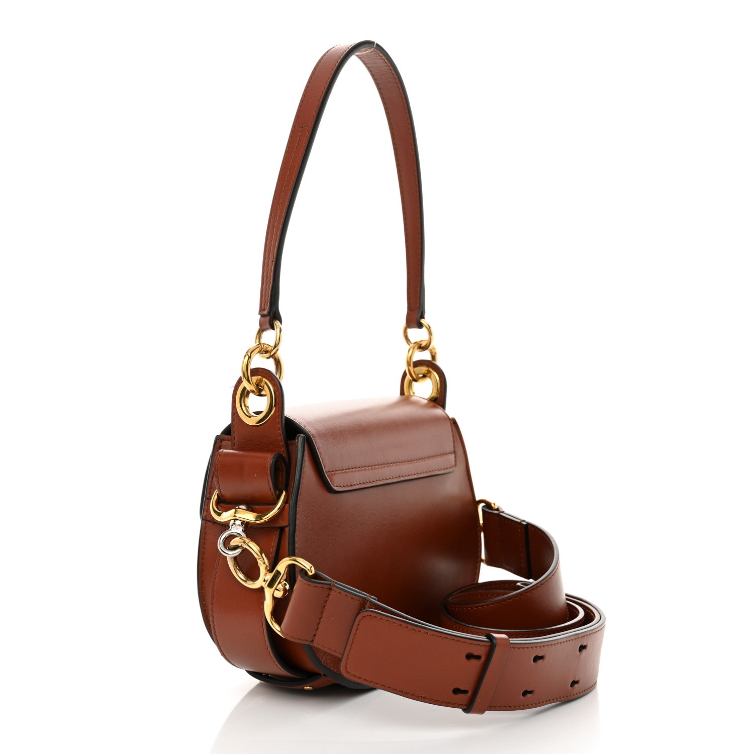 Chloe Calfskin Small Tess Bag Sepia Brown 3 of 11