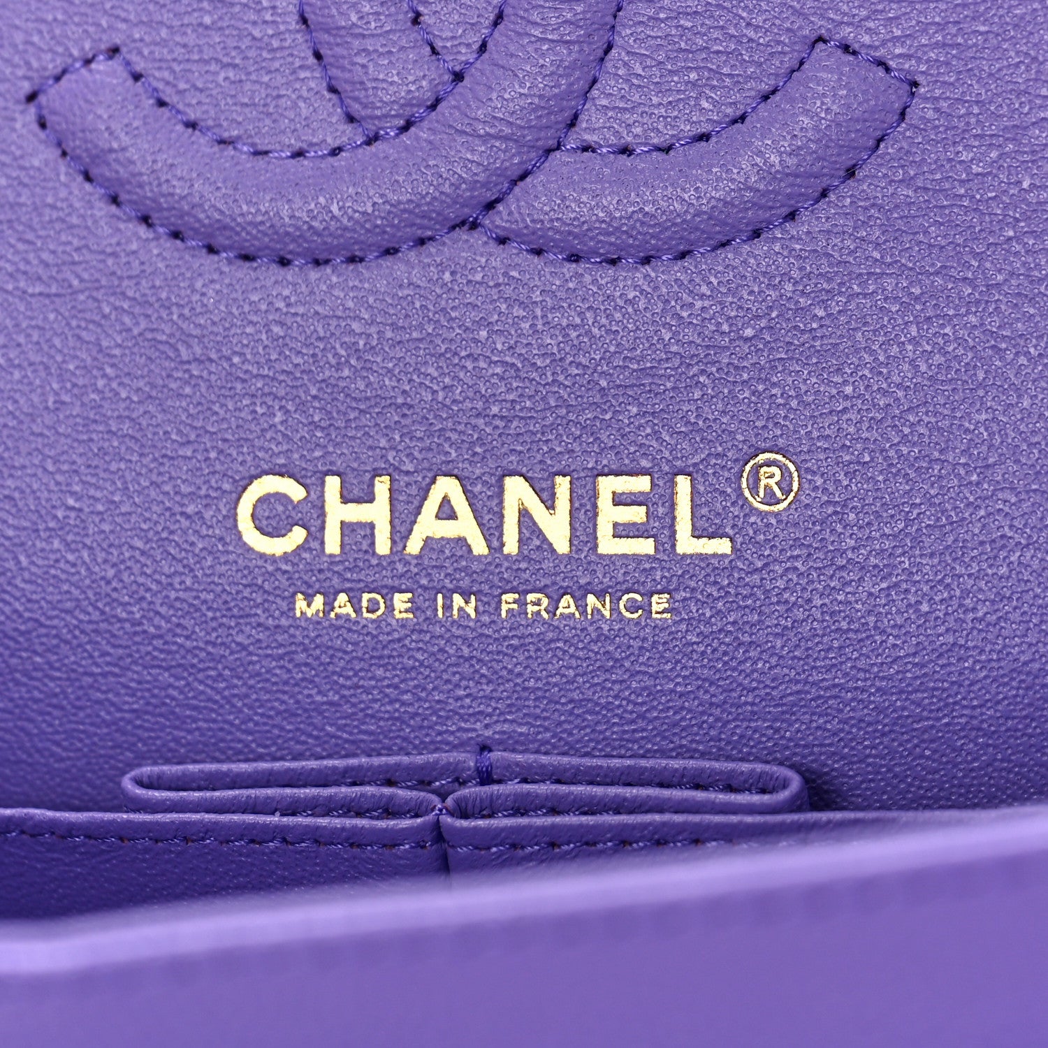 Chanel Caviar Quilted Small Double Flap Purple 6 of 9