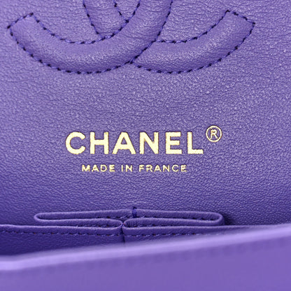 Chanel Caviar Quilted Small Double Flap Purple 6 of 9