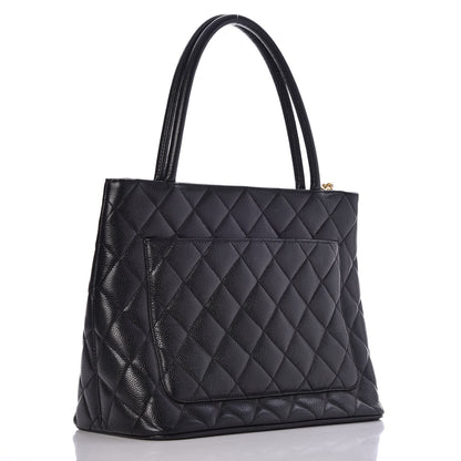 Chanel Caviar Quilted Medallion Tote Black 3 of 7