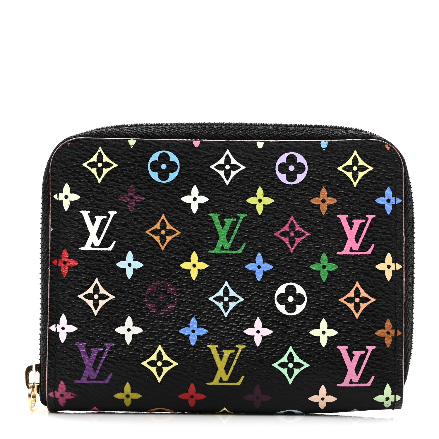 Louis Vuitton Monogram Multicolor Zippy Coin Purse Black Grenade 1 of 6