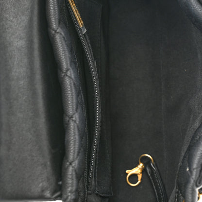 Chanel Caviar Calfskin Quilted Small Top Handle Flap Black 5 of 10