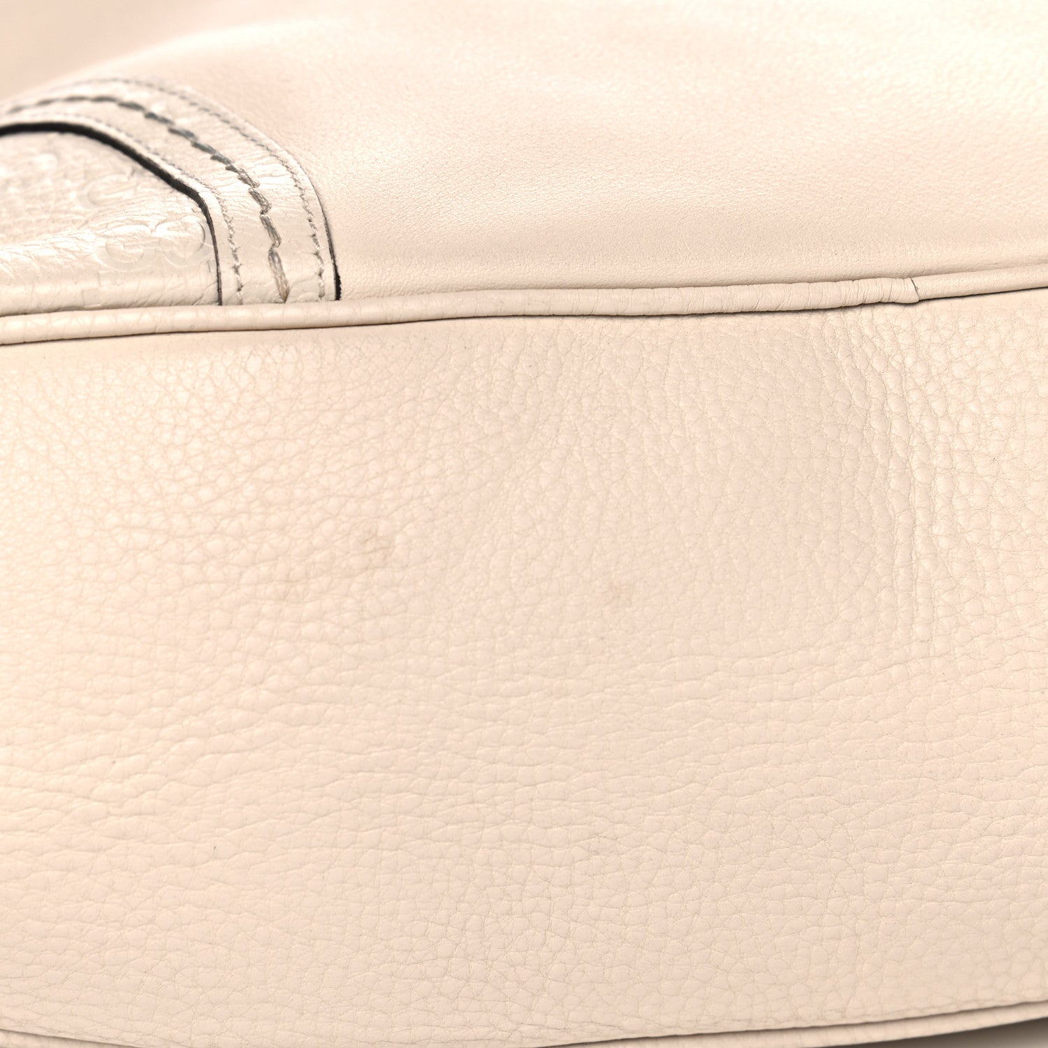 Gucci Calfskin Guccissima Trim Large Signoria Hobo Ivory 6 of 9