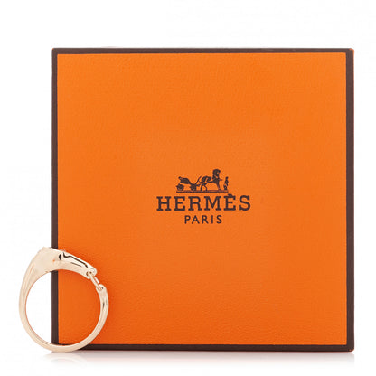 Hermes 18K Rose Gold Diamond TPM Galop Ring 51 5.75 7 of 7