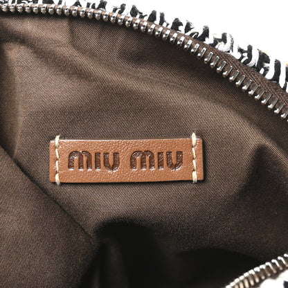 Miu Miu Fabric Crochet Mini Spirit Bag Naturale Multicolor 7 of 10