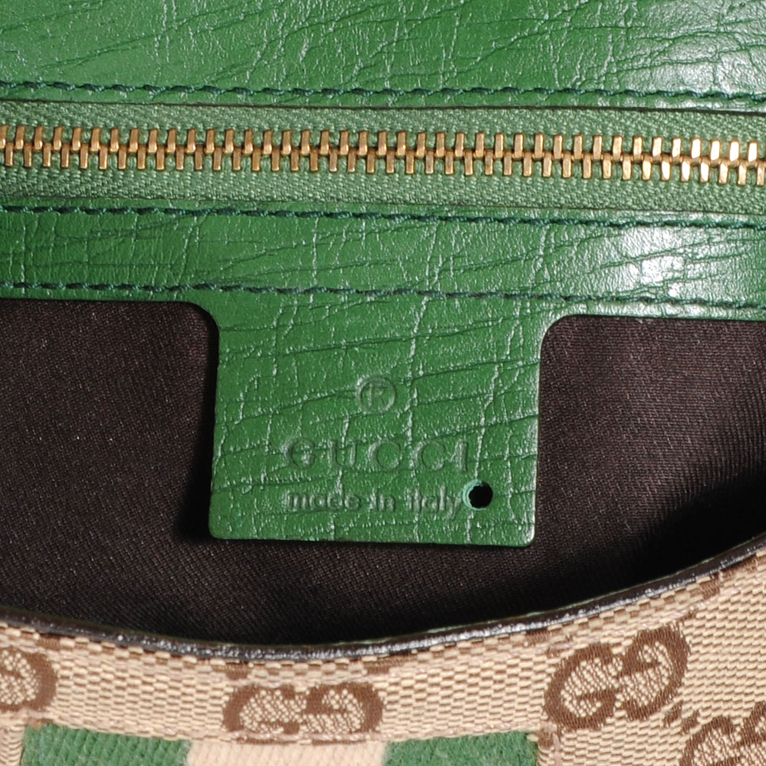 Gucci Monogram Horsebit Web Flap Bag Green 6 of 9