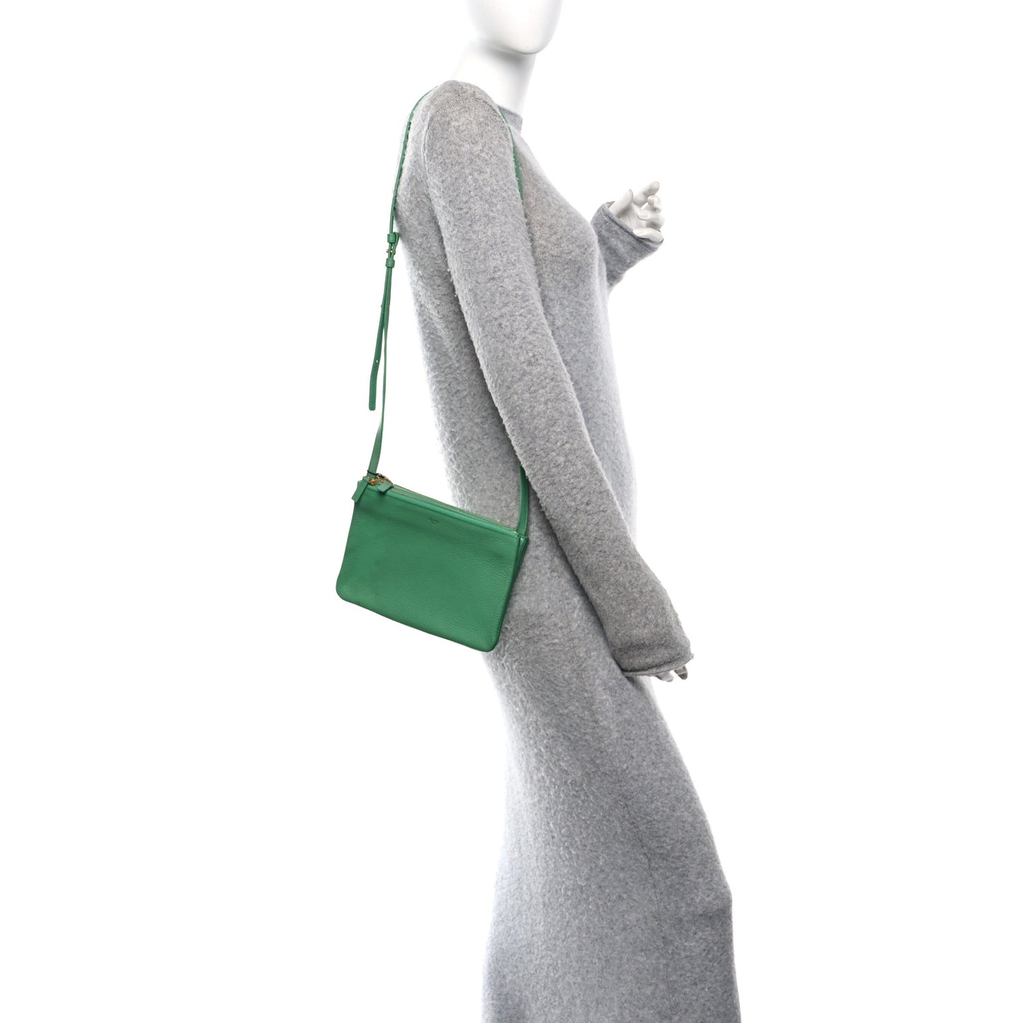 Goatskin Small Trio Crossbody Bag Palm
