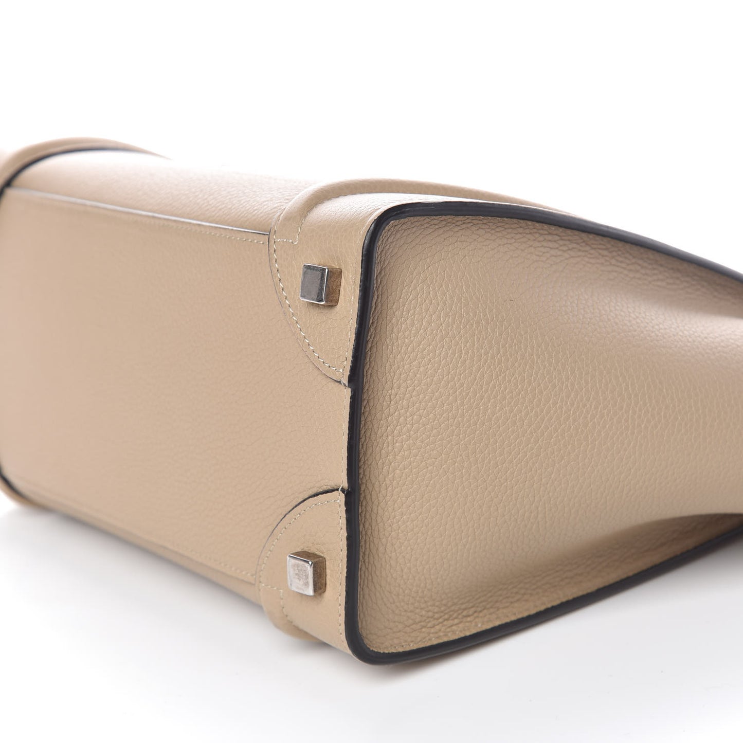 Drummed Calfskin Micro Luggage Dune
