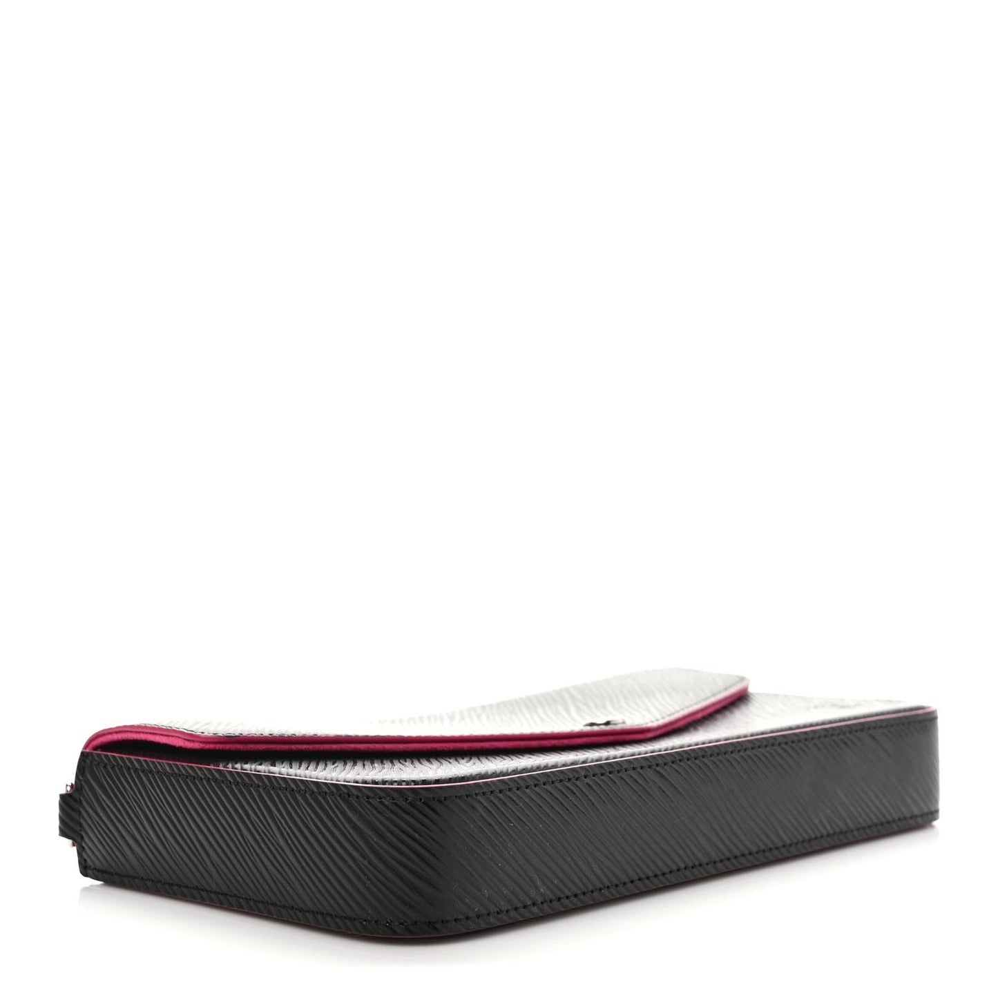 Epi Pochette Felicie Black Hot Pink