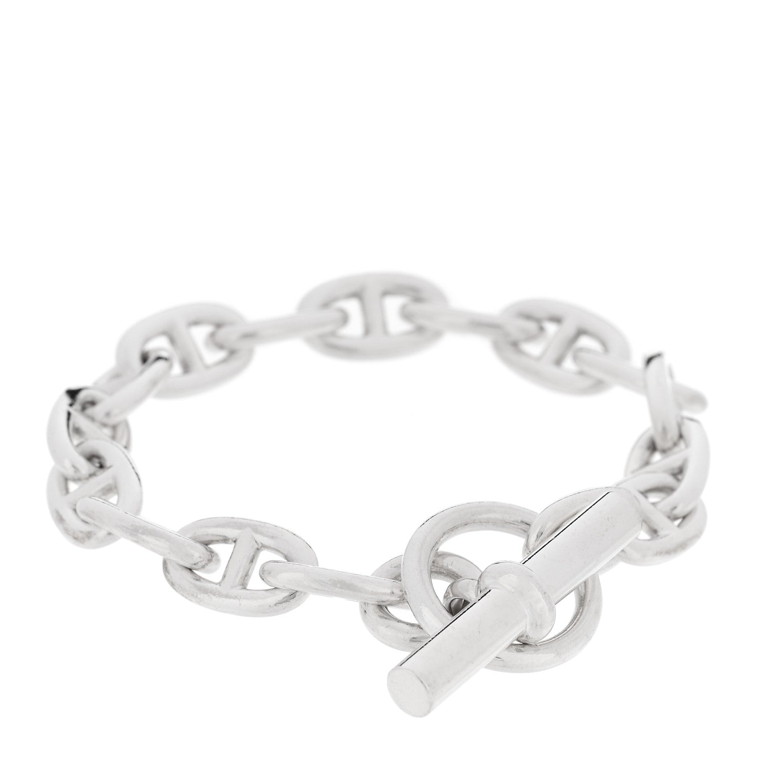 Hermes Sterling Silver MM Chaine d'Ancre Bracelet 2 of 4