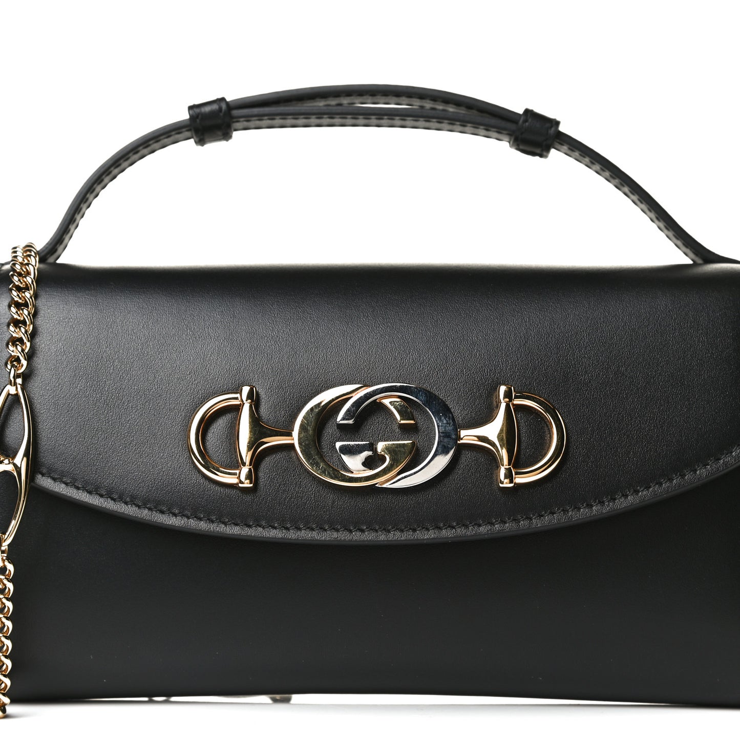 Smooth Calfskin Mini Zumi Shoulder Bag Black