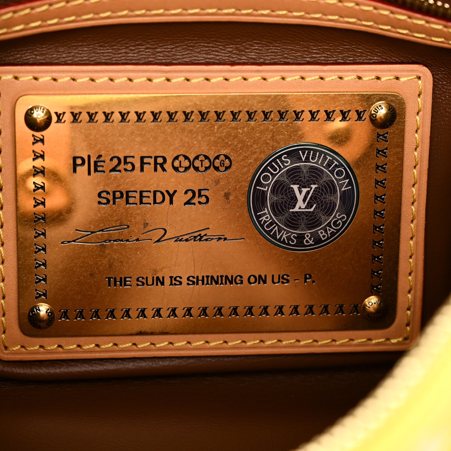 Louis Vuitton Calfskin Monogram Speedy P9 Bandouliere 25 Lemonade