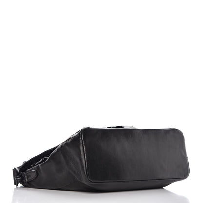 MCM Lambskin Mens Medium Killian Messenger Bag Black 4 of 14