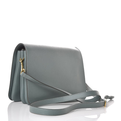 Mulberry Cross Grain Calfskin Clifton Flap Antique Blue 3 of 12
