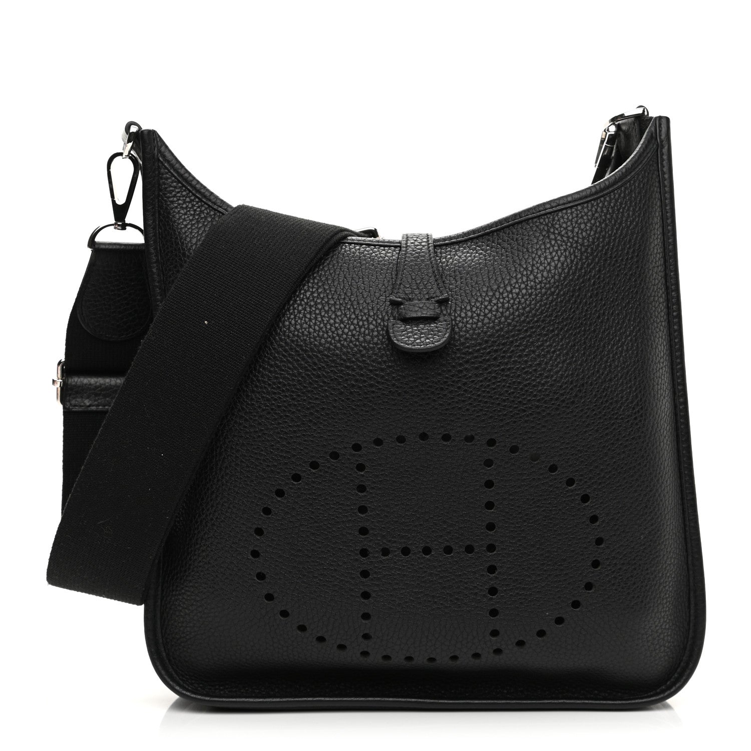 Hermes Taurillon Clemence Evelyne III PM Black 1 of 10