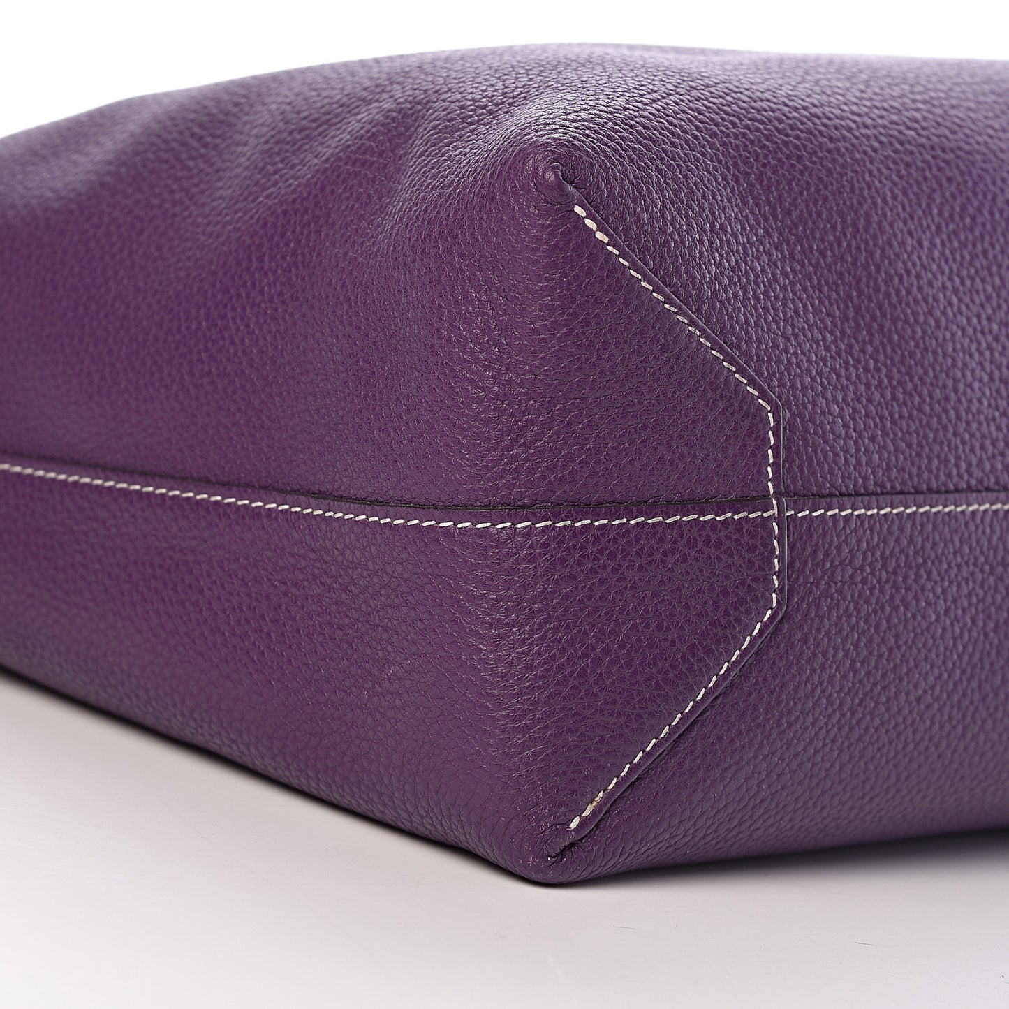 Taurillon Clemence Double Sens 45 Reversible Tote Bleu Zanzibar Ultraviolet