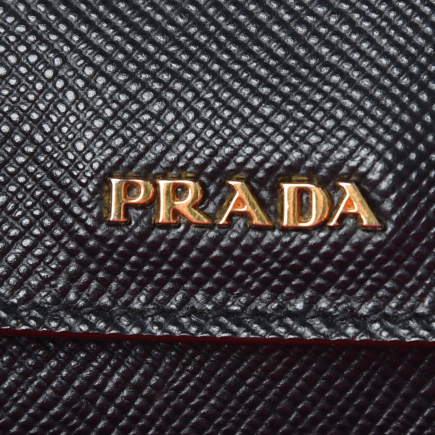 Prada Saffiano Cuir Large Double Bag Black Fuoco 9 of 18