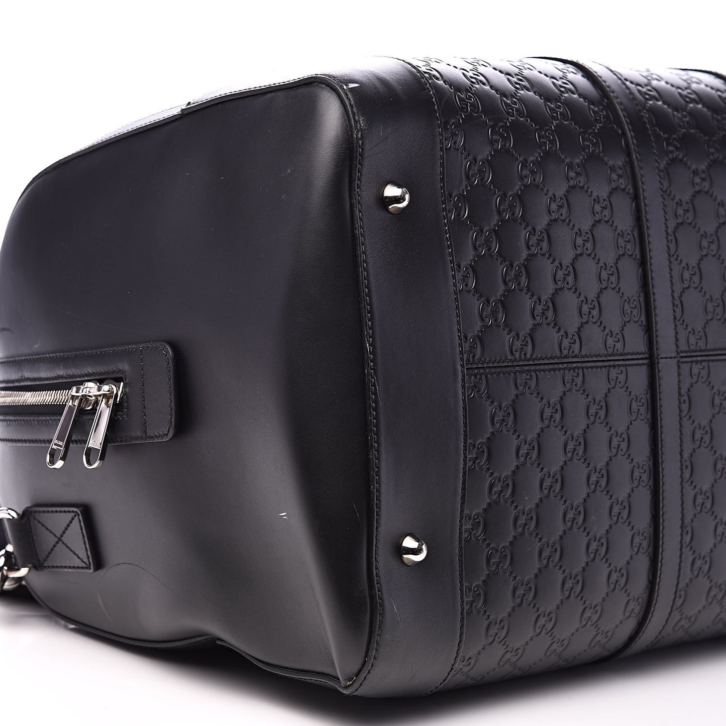 Guccissima Signature Large Duffle Black
