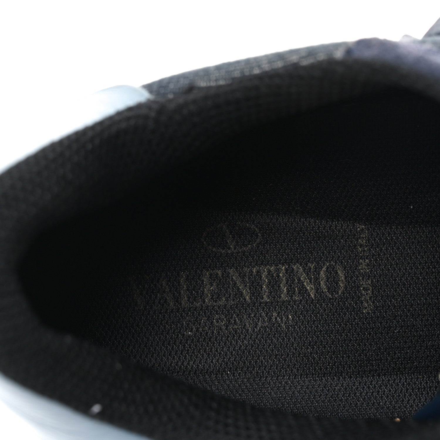 Valentino Garavani Denim Calfskin Suede Womens Rockstud Sneakers 37 Deep Denim 7 of 7