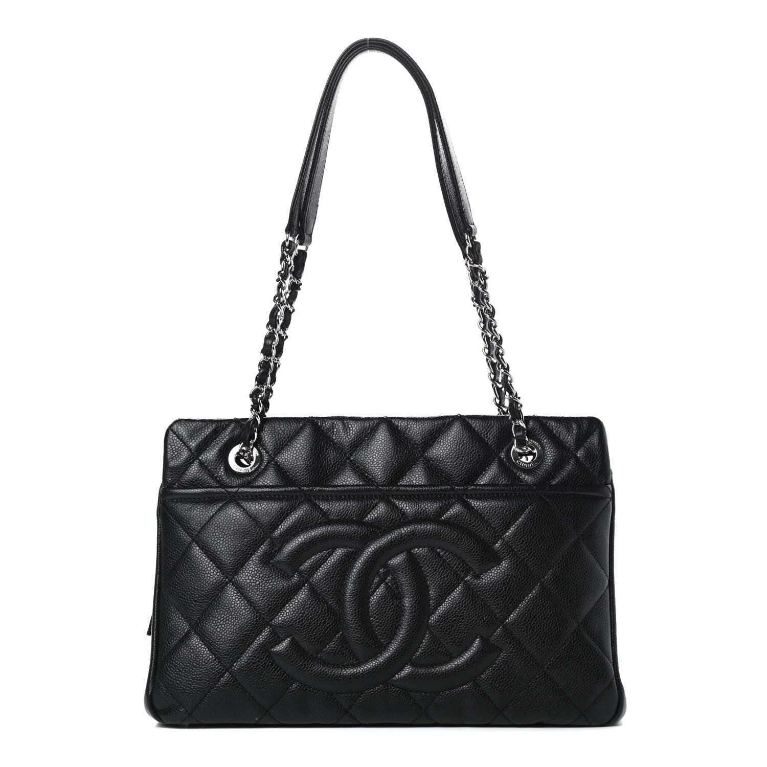 Chanel Caviar Quilted Timeless CC Soft Tote Black 1 of 11