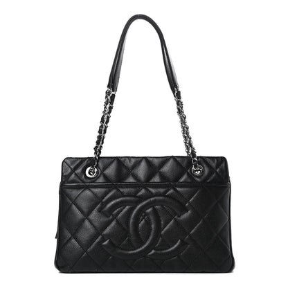 Chanel Caviar Quilted Timeless CC Soft Tote Black 1 of 11
