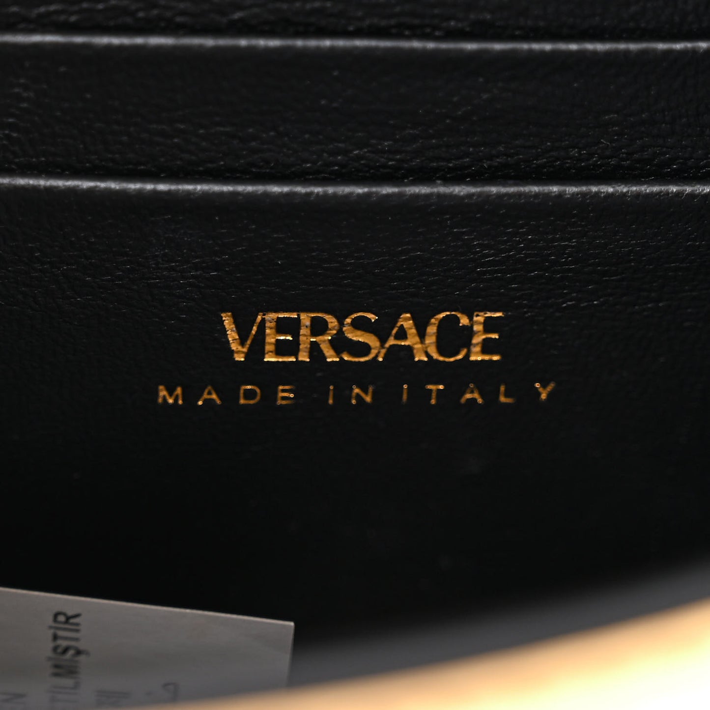 Metallic Calfskin Mini La Medusa Bag Gold