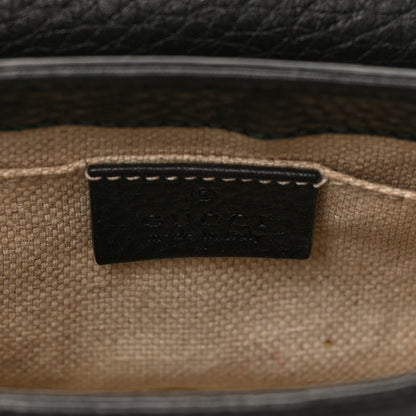Gucci Pebbled Calfskin Small Soho Flap Crossbody Black 6 of 8