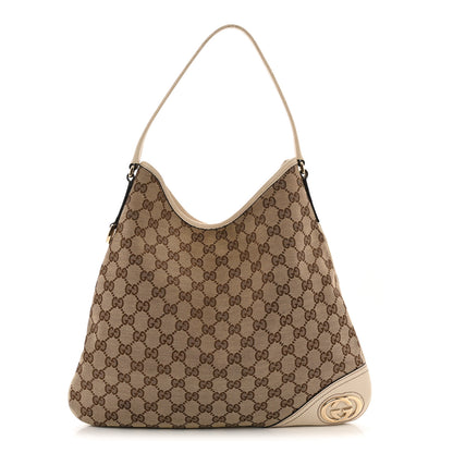 Gucci Monogram Medium New Britt Hobo Off White Off White 1 of 12