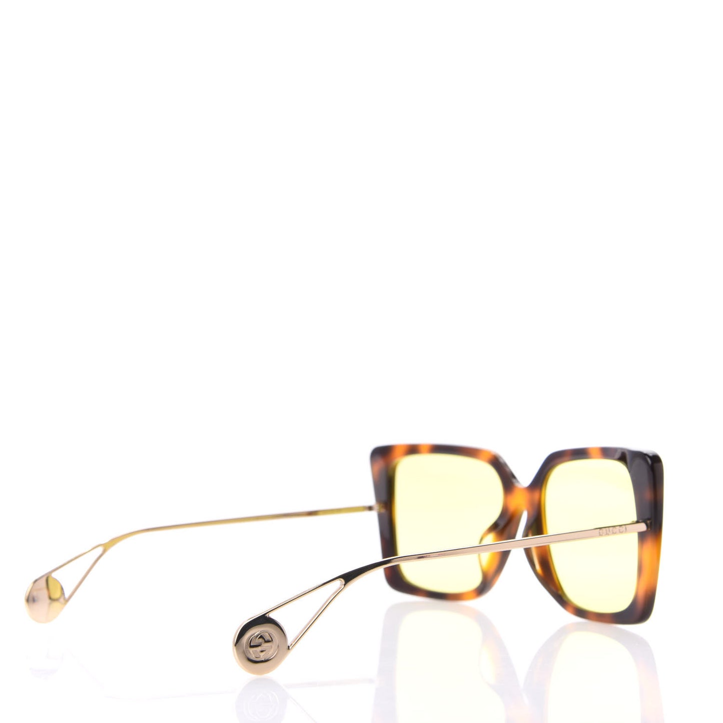 Acetate Oversize Square Frame GG0435S Sunglasses Havana