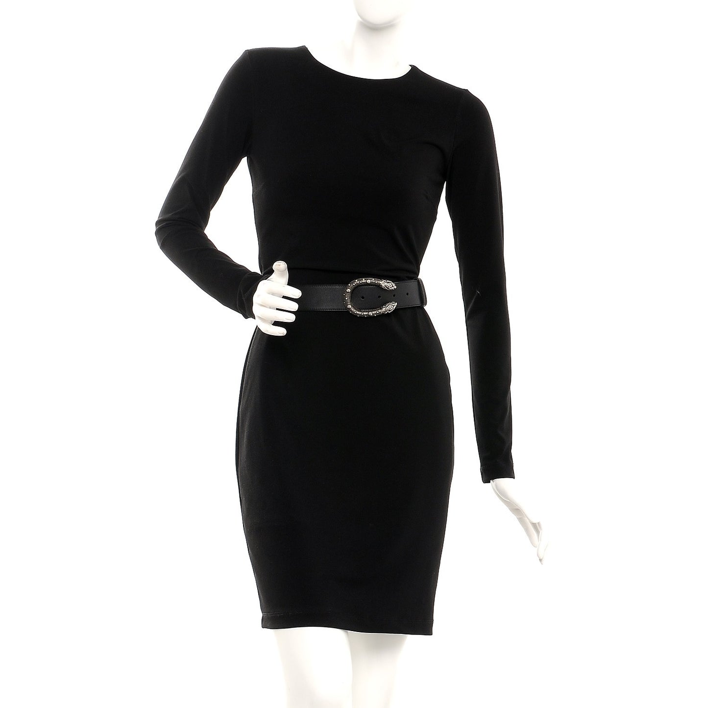 Moon Calfskin Nickel Dionysus Belt 90 36 Black