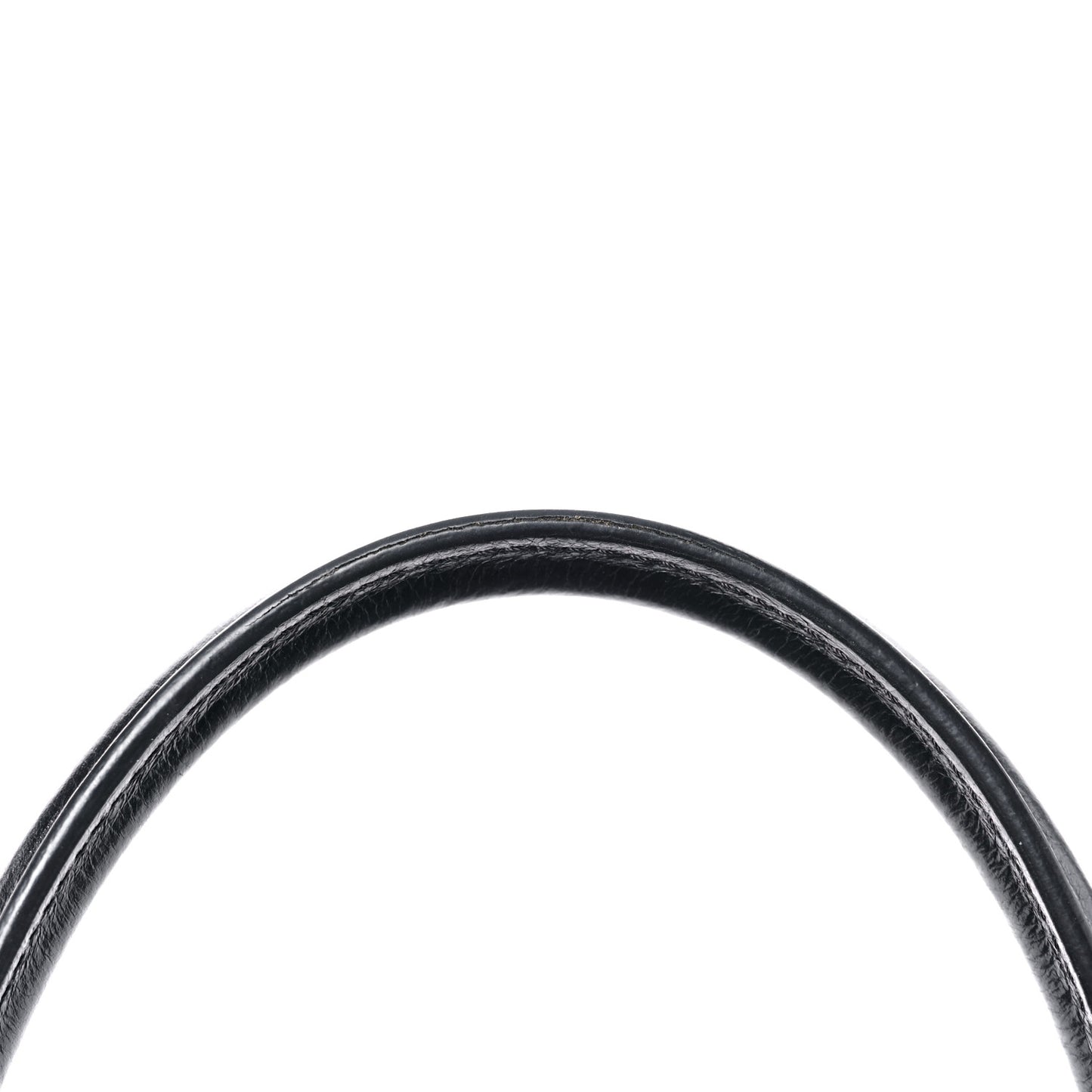 Glazed Calfskin Castle Rock Bowling Bag Black