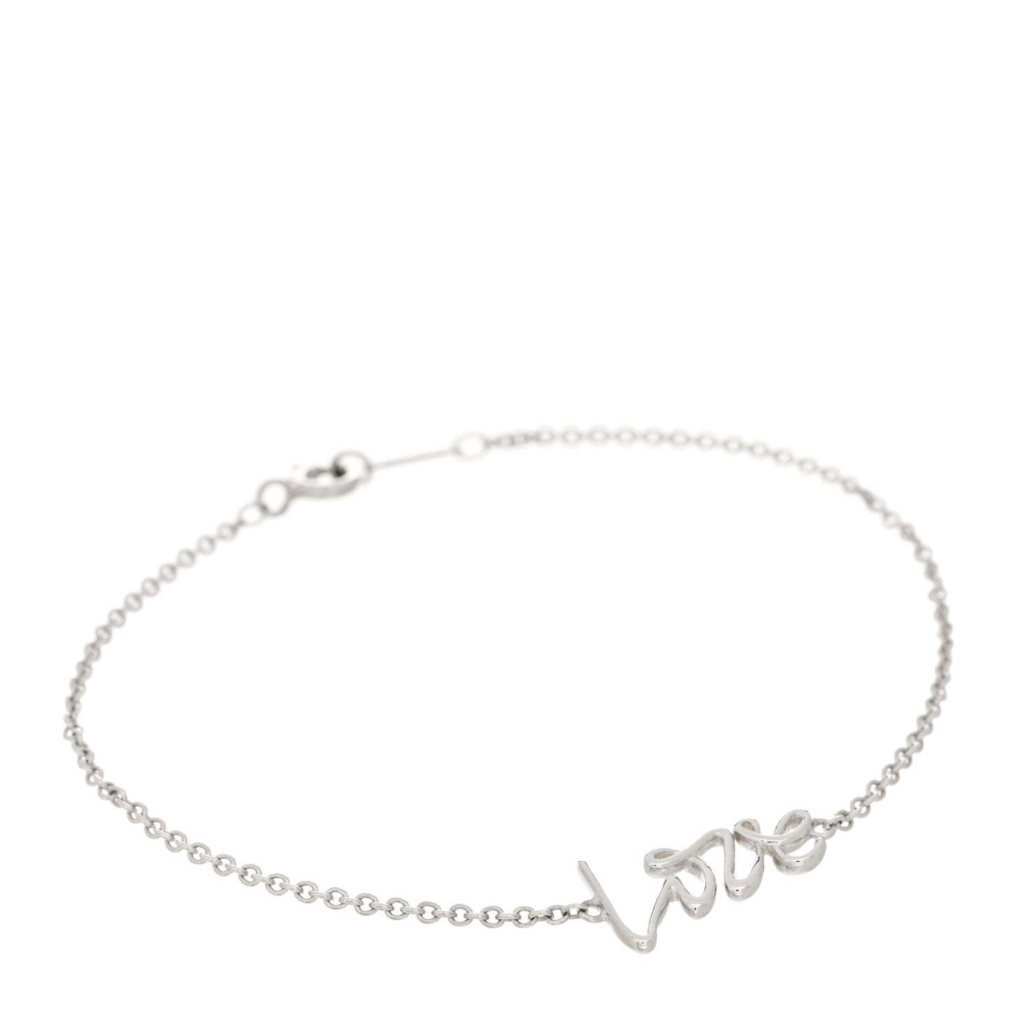 Sterling Silver Graffiti Love Bracelet