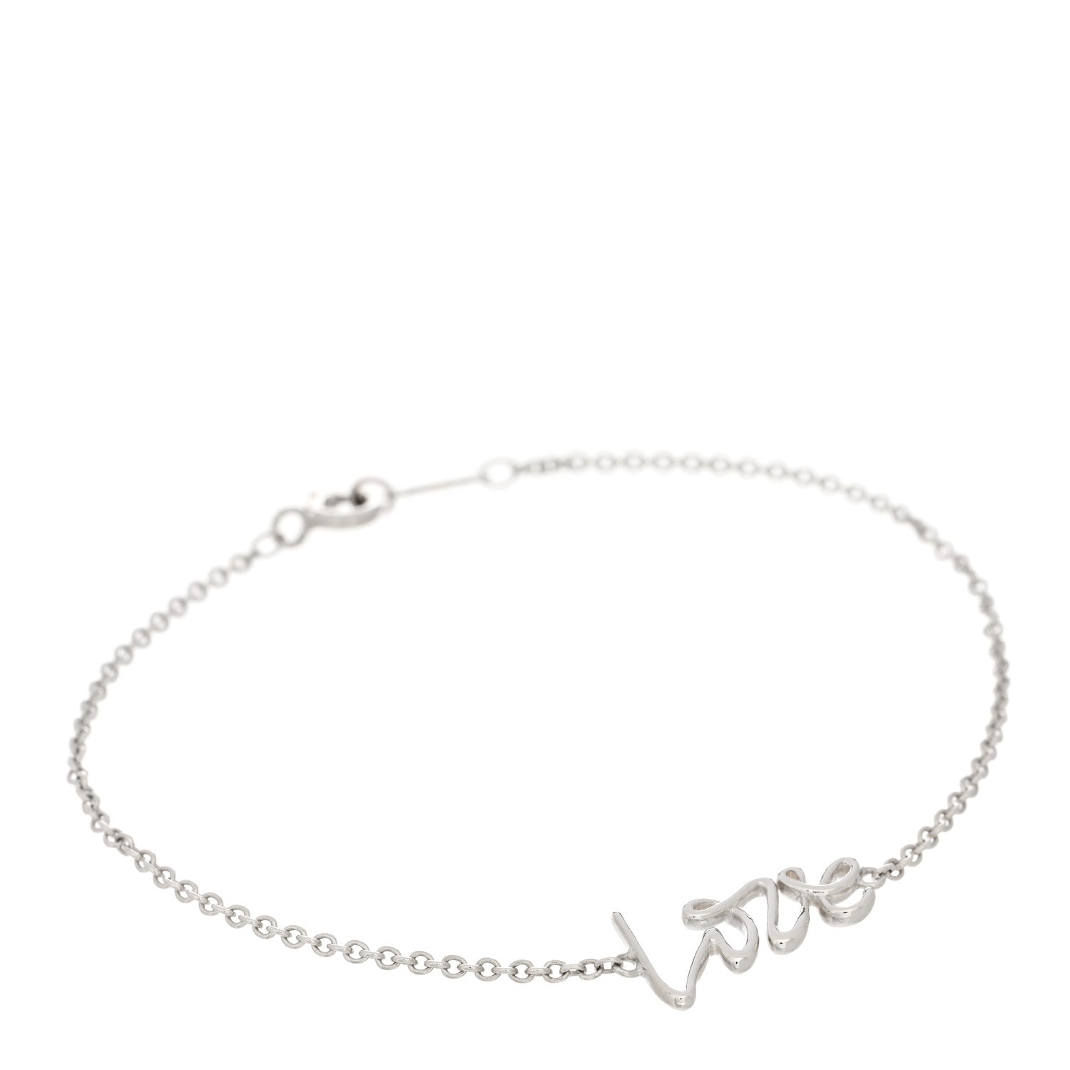 Tiffany Sterling Silver Graffiti Love Bracelet 1 of 3