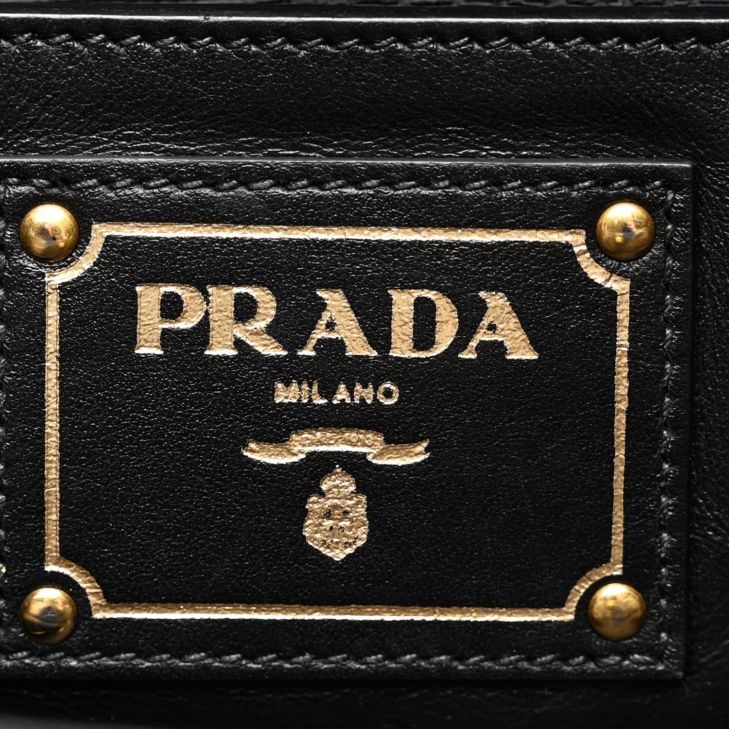 Prada Soft Calf Shopping Tote Black 6 of 10