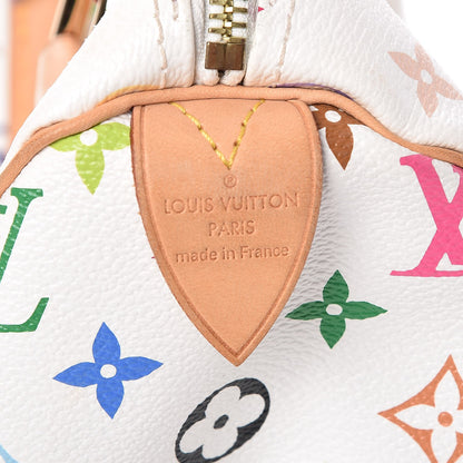 Louis Vuitton Monogram Multicolor Speedy 30 White 5 of 9
