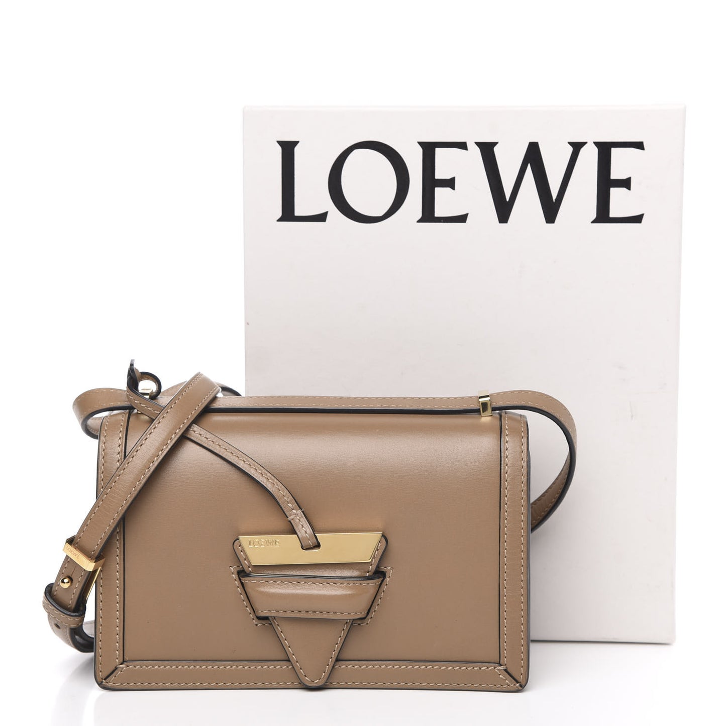 Calfskin Small Barcelona Shoulder Bag Mink