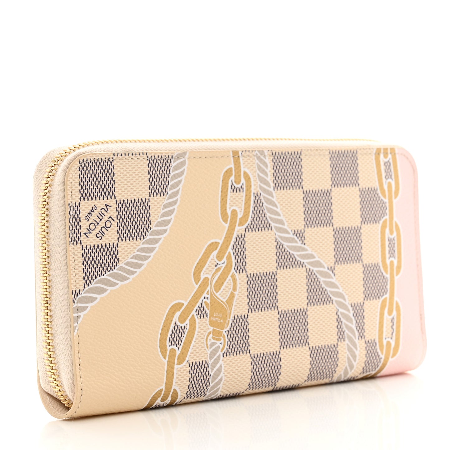 Damier Azur Nautical Zippy Wallet Gold