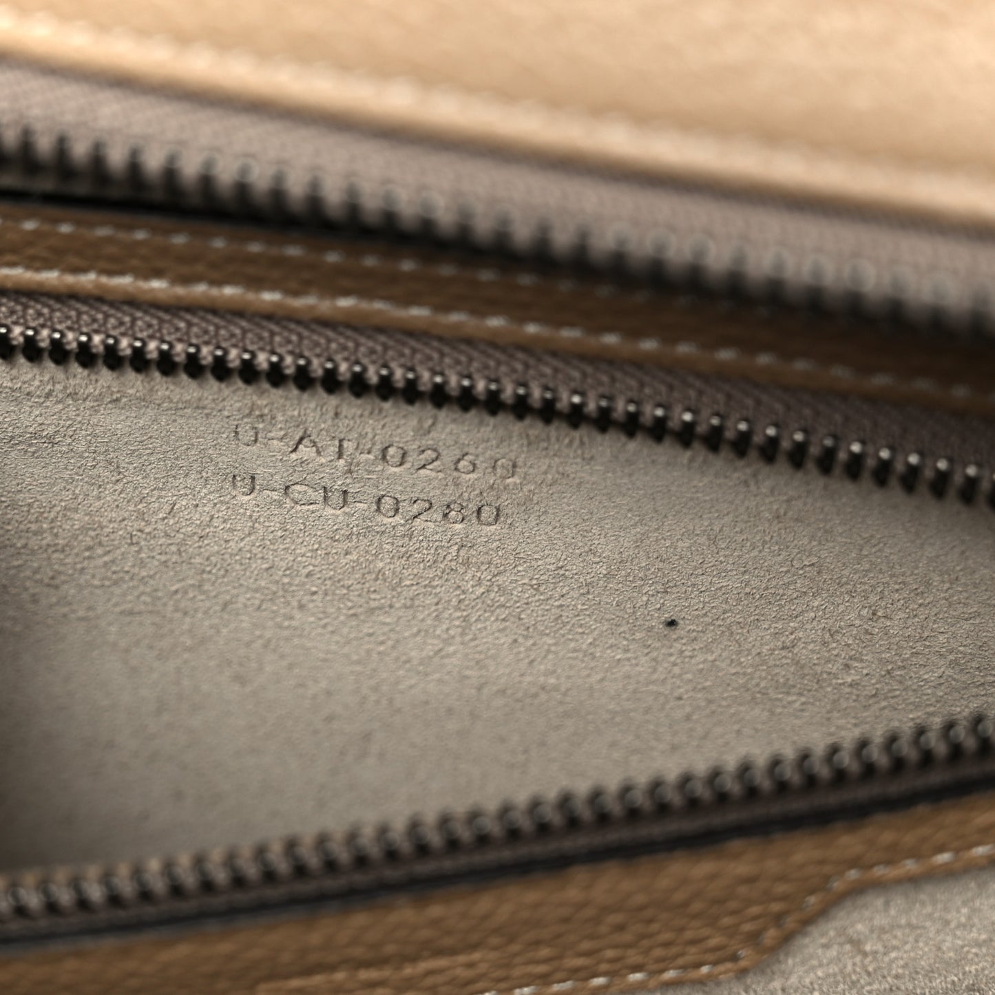 Drummed Calfskin Mini Luggage Dune