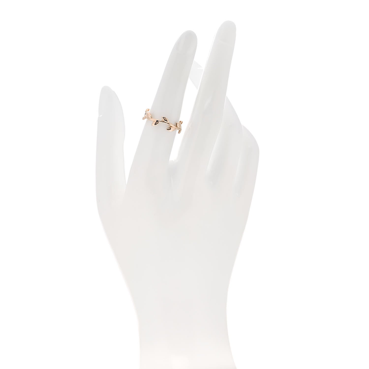 Tiffany 18K Rose Gold Narrow Paloma Picasso Olive Leaf Band Ring 52 6 2 of 5