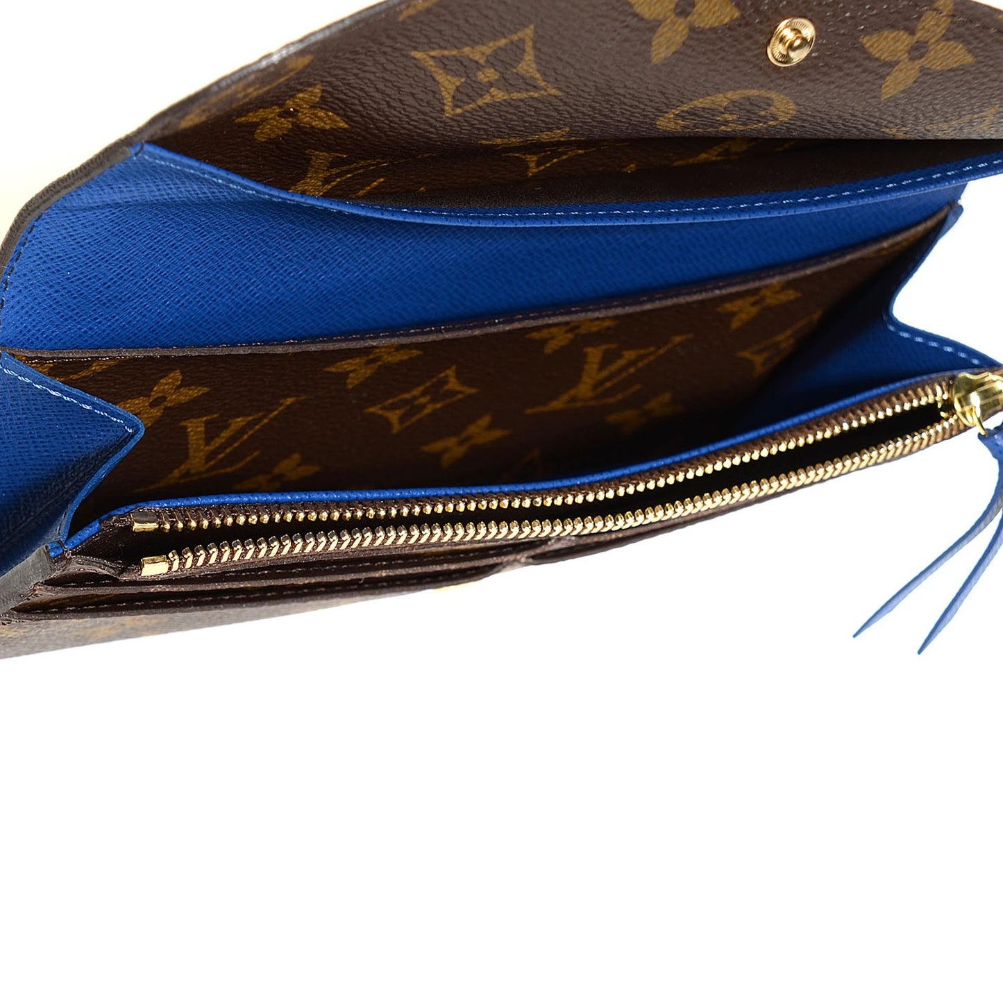 Monogram Emilie Wallet Blue